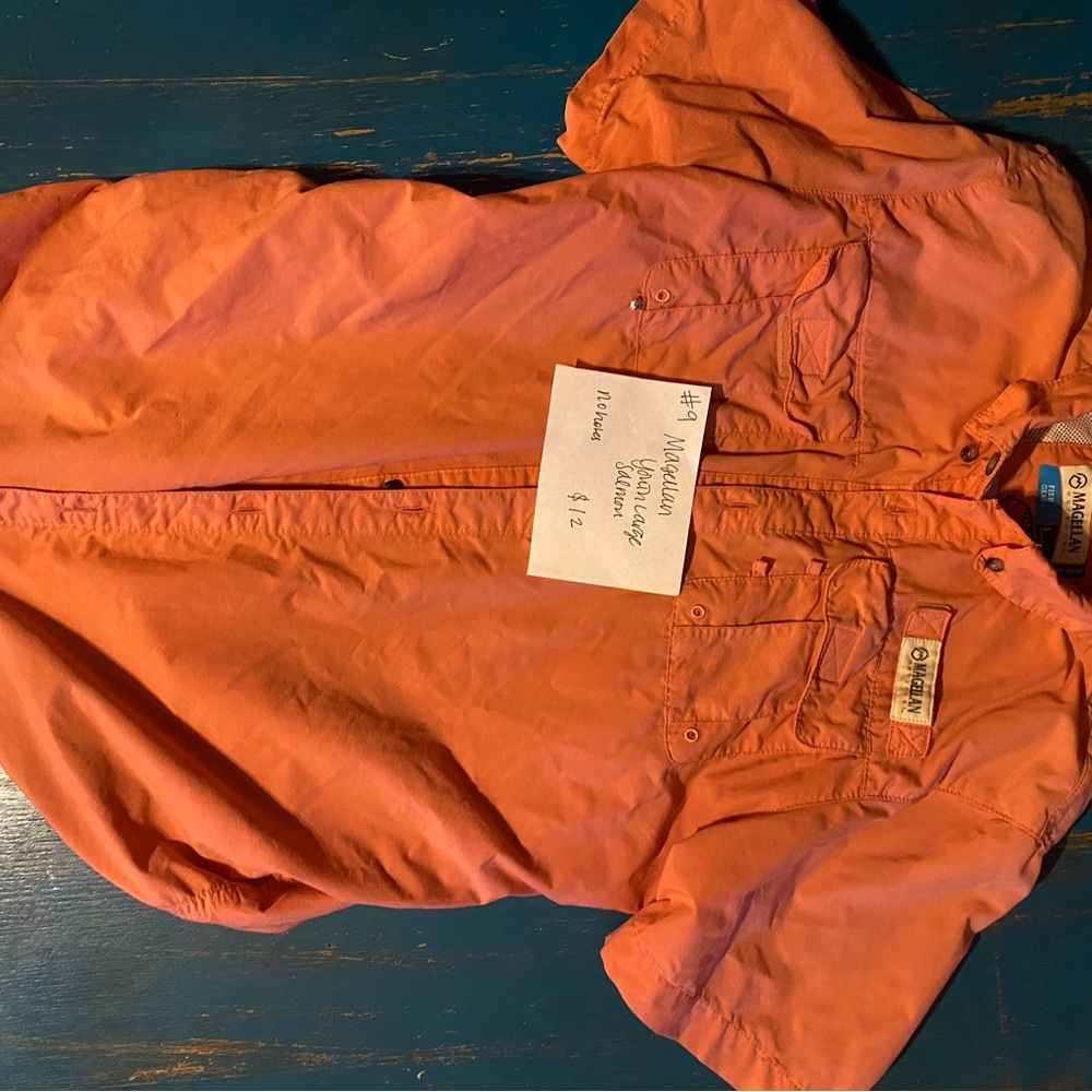 Magellan Outdoors SALMON Button Down Shirt